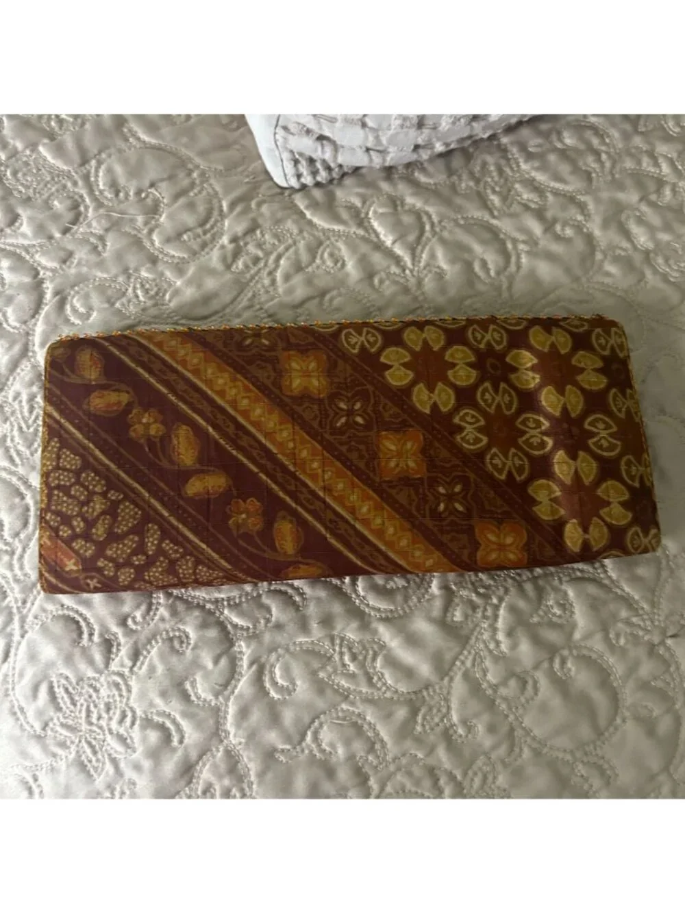 Vintage Green Beaded Floral Embellished Clutch